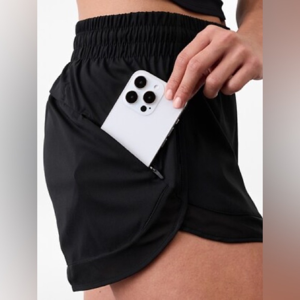 ATHLETA MESH RACER RUN 4” SHORTS - Picture 5 of 12